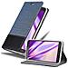 Custodia Compatibile Con Samsung Galaxy Note 3 Neo In Blu Scuro Nero - Coperchio Protettiva Con Chiusura Magnetica, Funzione Stand E Tasca Per Le Carte - Foto miniatura 4