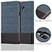 Custodia Compatibile Con Samsung Galaxy Note 3 Neo In Blu Scuro Nero - Coperchio Protettiva Con Chiusura Magnetica, Funzione Stand E Tasca Per Le Carte - Foto miniatura 5