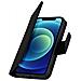 Custodia Iphone 12 Mini Porta Carte In Pelle Funzione Di Supporto Premium Nero - Foto miniatura 3
