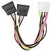 27618, Maschio / femmina, Molex (4-pin) , 2 x SATA, Dritto, Dritto, Nero, Rosso, Bianco, Giallo - Foto miniatura 1