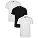 Basic Tee 3-pack T-shirt, Multicolore (white / white / black 02254), X-large (pacco Da 3) Uomo - Foto miniatura 1