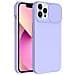 Custodia Tpu Silicone Slide Cover Case Per Apple Iphone 12 Pro Max Lilla - Foto miniatura 1
