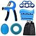 Hand Grip E Finger Trainer 5 Parti Blue - Foto miniatura 1