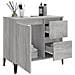 Armadietto Bagno Grigio Sonoma 65x33x60 Cm In Legno Multistrato - Foto miniatura 4