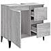 Armadietto Bagno Grigio Sonoma 65x33x60 Cm In Legno Multistrato - Foto miniatura 6