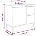 Armadietto Bagno Grigio Sonoma 65x33x60 Cm In Legno Multistrato - Foto miniatura 7