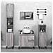Armadietto Bagno Grigio Sonoma 65x33x60 Cm In Legno Multistrato - Foto miniatura 9