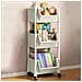 Carrello Multiuso Ruote Scaffale Portaoggetti Libreria Salvaspazio Grigio Chiaro - Foto miniatura 1