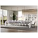 Tavolo Allungabile 90x160/420 Cm Naxy Mix Piano Bianco Frassino - Gambe Noce - Cemento /bianco Frassino - Foto miniatura 3