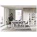 Tavolo Allungabile 90x160/420 Cm Naxy Mix Piano Bianco Frassino - Gambe Noce - Cemento /bianco Frassino - Foto miniatura 6