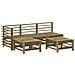 Set Salotto da Giardino 5 pz in Legno Impregnato di Pino - Foto miniatura 2