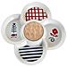 Set Da Aperitivo Dkd Home Decor Rosso Azzurro Bianco Gres 22 X 22 X 7 Cm Mediterraneo Case - Foto miniatura 2