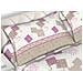 Completo Lenzuola 100% Cotone Made Italy Disegno Style C.n Matrimoniale Tortora - Foto miniatura 3