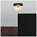 Lampada A Soffitto Plaza - Nero, Ambra - Acciaio Verniciato A Polvere, Vetro - 20x18x14 Cm - Foto miniatura 3