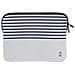 Custodia Per Macbook 13'' In Memory Foam Design Marinara Antigraffi, Bianco / Blu - Foto miniatura 1