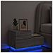 Comodino Con Luci Led Grigio Sonoma 70x36x40,5 Cm - Foto miniatura 1