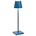 Lampada A Led Da Tavolo Poldina Pro Micro Blu Capri Ricaricabile E Dimmerabile Con Batteria Fino A 12 Ore - Foto miniatura 1