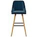 Lusso Casadino -  Sgabelli Da Bar 2 Pz Blu In Velluto - Foto miniatura 3