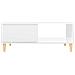Tavolino Salotto Bianco Lucido 90x60x35 Cm In Legno Multistrato - Foto miniatura 5