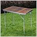 Tavolo Da Campeggio Picnic Effetto Legno Tavolino Pieghevole Esterni 70x50x60cm - Foto miniatura 2