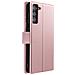 Custodia Per Samsung Galaxy S21 Con Cover Rimovibile, Rosa Champagne - Foto miniatura 2