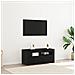 Mobile TV con LED Nero Rovere 90x35x40 cm Legno ingegnerizzato - Foto miniatura 7
