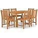 Set da Pranzo per Esterni 7 pz in Legno Massello di Teak - Foto miniatura 1