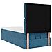 Struttura Letto Pouf con Materassi 90x200 cm in Velluto - Foto miniatura 9
