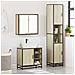 Set Mobili da Bagno 3 pz Rovere Sonoma in Legno Multistrato - Foto miniatura 4
