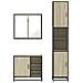 Set Mobili da Bagno 3 pz Rovere Sonoma in Legno Multistrato - Foto miniatura 5