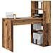 Scrivania con Archiviazione Legno Vecchio 113x54x120 cm Legno Ingegnerizzato - Foto miniatura 3