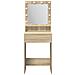 Tavolo da Trucco con Luci LED in Rovere Sonoma, 50x41x135 cm - Foto miniatura 4