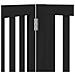 Cancello Cani Porta Pieghevole Nero 8 Pannelli 640 cm Pioppo - Foto miniatura 8