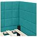 Cornice del letto ad angolo Turchese 100 cm x 200 cm Velluto - Foto miniatura 9