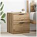 Armadio da Notte 2 pcs rovere artigianale 45 x 39 x 50 cm - Foto miniatura 2