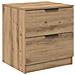 Armadio da Notte 2 pcs rovere artigianale 45 x 39 x 50 cm - Foto miniatura 6