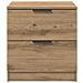 Armadio da Notte 2 pcs rovere artigianale 45 x 39 x 50 cm - Foto miniatura 7