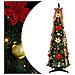 Albero di Natale artificiale con 50 LED Verde 120 cm PVC - Foto miniatura 1