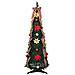 Albero di Natale artificiale con 50 LED Verde 120 cm PVC - Foto miniatura 4
