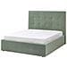 Letto Contenitore Bouclé Lorient 140 X 200 Cm Verde - Foto miniatura 3