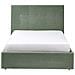 Letto Contenitore Bouclé Lorient 140 X 200 Cm Verde - Foto miniatura 6