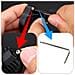 Supporto Per Airtag Per Sella Bici Con Riflettore E Vite, Custodia Protettiva Nascosta Antifurto, Compatibile Con Airtag Red - Foto miniatura 5