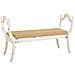 Sgabello Imbottita In Legno Bianco 139x45,5x78h - Foto miniatura 1