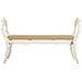 Sgabello Imbottita In Legno Bianco 139x45,5x78h - Foto miniatura 5