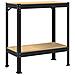 Banco da lavoro con lo scaffale Nero 81 x 41 x 91 cm - Foto miniatura 1