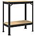 Banco da lavoro con lo scaffale Nero 81 x 41 x 91 cm - Foto miniatura 7