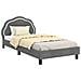 Struttura letto bambini con testata Grigio Scuro 90 x 200 cm - Foto miniatura 1