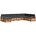 Set divani 8 pcs Naturale e Antracite Legno di Acacia Massello - Foto miniatura 1