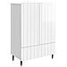 Credenza Bianco Lucido 66 x 34,5 x 97 cm Legno ingegnerizzato - Foto miniatura 1