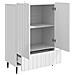 Credenza Bianco Lucido 66 x 34,5 x 97 cm Legno ingegnerizzato - Foto miniatura 2